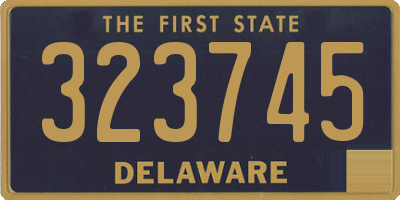 DE license plate 323745