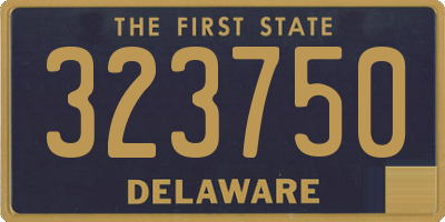DE license plate 323750