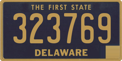 DE license plate 323769