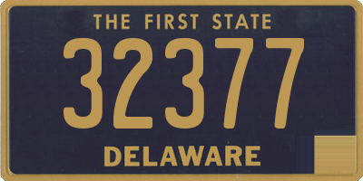 DE license plate 32377