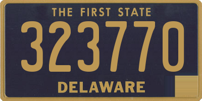 DE license plate 323770