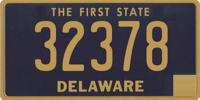 DE license plate 32378