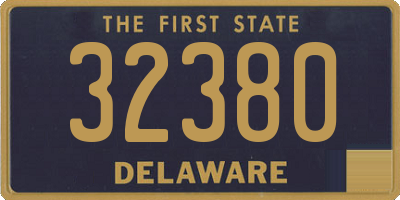 DE license plate 32380