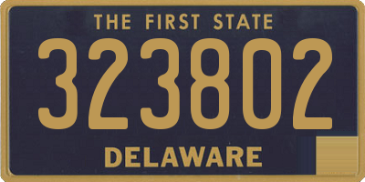 DE license plate 323802