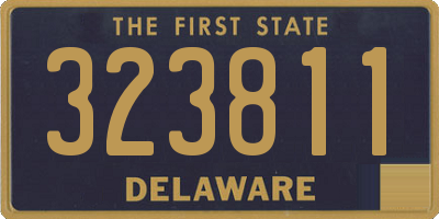 DE license plate 323811