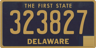 DE license plate 323827