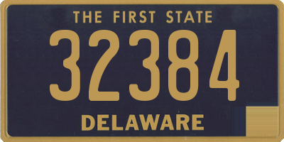 DE license plate 32384