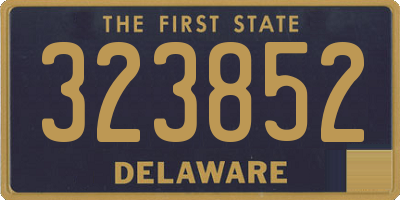 DE license plate 323852