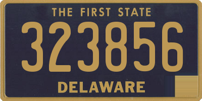 DE license plate 323856