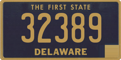 DE license plate 32389