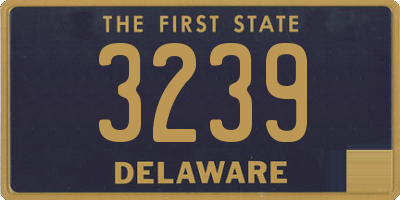 DE license plate 3239