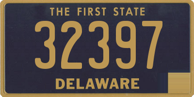 DE license plate 32397