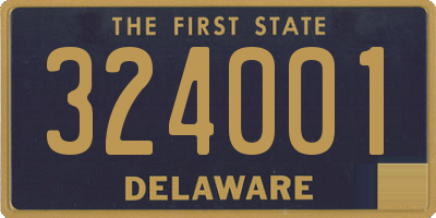 DE license plate 324001