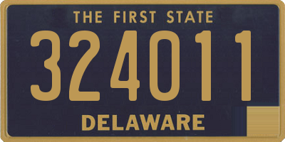 DE license plate 324011