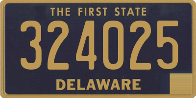 DE license plate 324025
