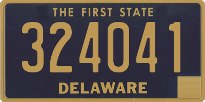 DE license plate 324041