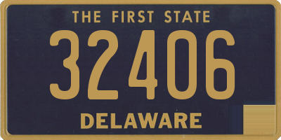 DE license plate 32406