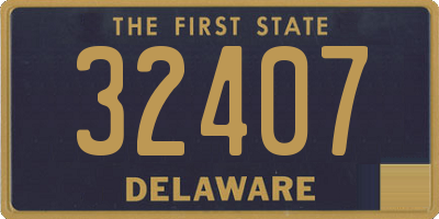 DE license plate 32407