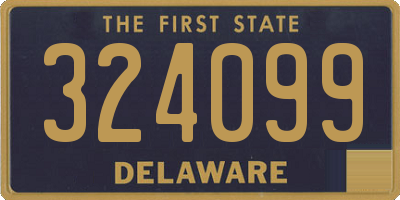 DE license plate 324099