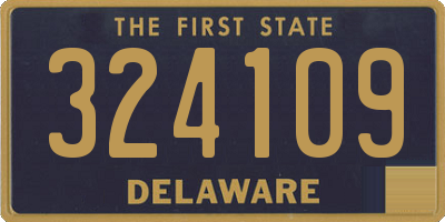 DE license plate 324109