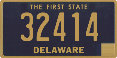 DE license plate 32414