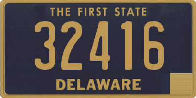 DE license plate 32416