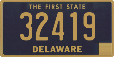 DE license plate 32419