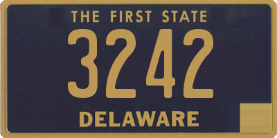DE license plate 3242
