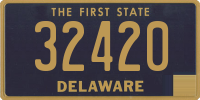 DE license plate 32420