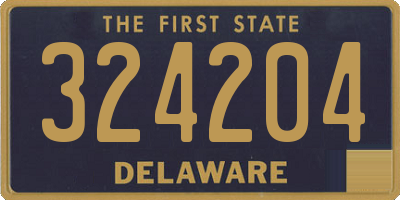 DE license plate 324204
