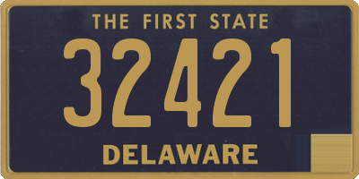 DE license plate 32421