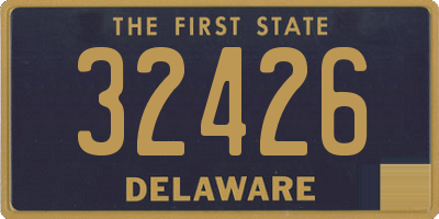 DE license plate 32426