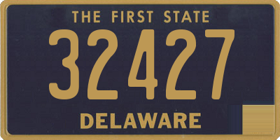 DE license plate 32427