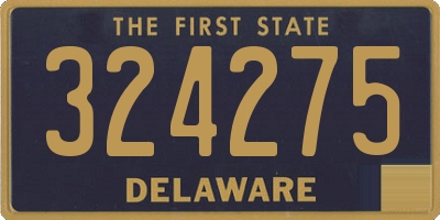 DE license plate 324275