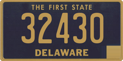 DE license plate 32430