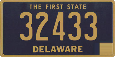 DE license plate 32433