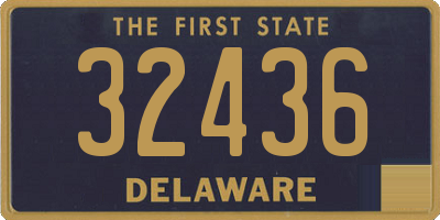 DE license plate 32436