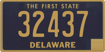 DE license plate 32437