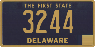 DE license plate 3244