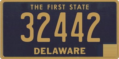 DE license plate 32442