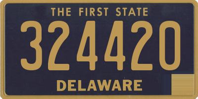DE license plate 324420