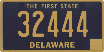 DE license plate 32444