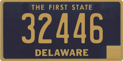 DE license plate 32446