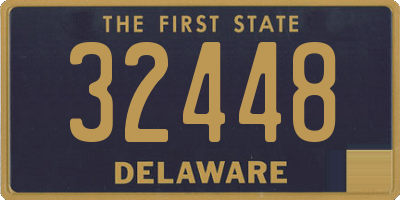 DE license plate 32448