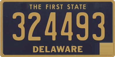 DE license plate 324493