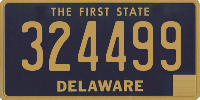 DE license plate 324499
