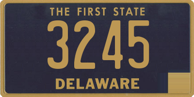 DE license plate 3245