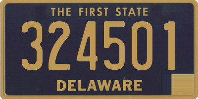 DE license plate 324501