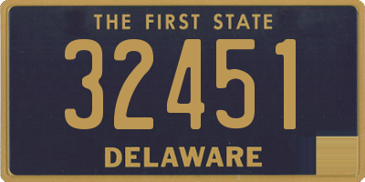 DE license plate 32451