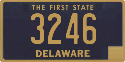 DE license plate 3246